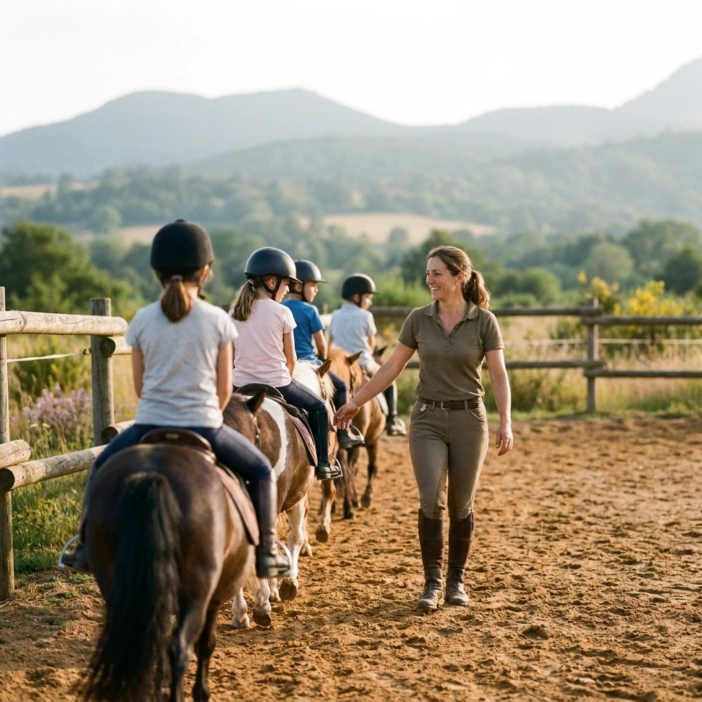 Cours de poney à Saint-Ours, Puy-de-Dôme